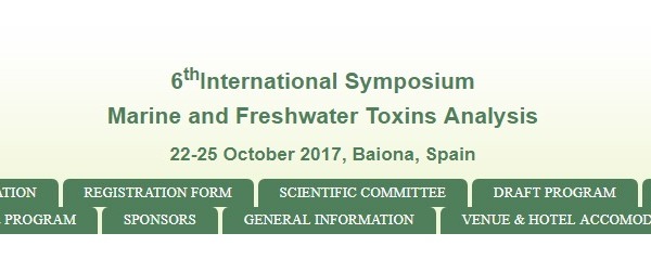 Congress: 6th International Symposium Marine and Freshwater Toxins Analysis